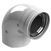 SCA-0080-010090 Stout Элемент дымохода отвод 90° 80 с инспекционным окном SCA-0080-010090 Stout Элемент дымохода отвод 90° 80 с инспекционным окном