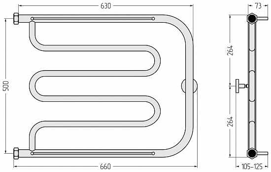 Купить сунержа лира 2 полки+ 500х650 по низкой цене