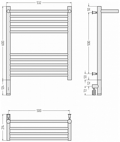 Купить сунержа богема с полкой 3.0 600х500 / мэм левый по низкой цене
