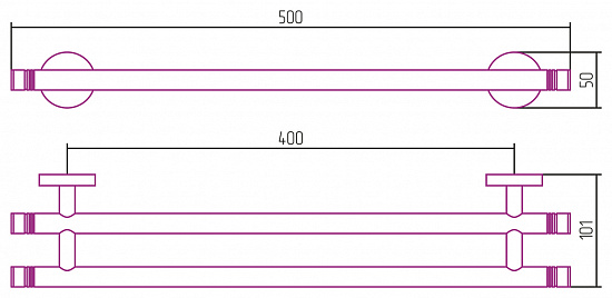 Купить держатель полотенец сунержа каньон двойной / l 500 по низкой цене Купить держатель полотенец сунержа каньон двойной / l 500 по низкой цене