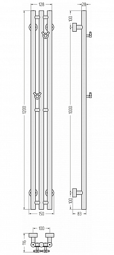 Купить сунержа терция pro 1200х100 по низкой цене