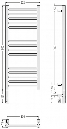 Купить сунержа богема 3.0 прямая 800х300  мэм левый по низкой цене