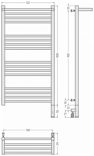 Купить сунержа богема с полкой 3.0 1000х500 / мэм правый по низкой цене