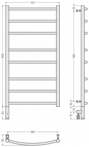 Купить сунержа галант 3.0 1000х500 мэм левый по низкой цене