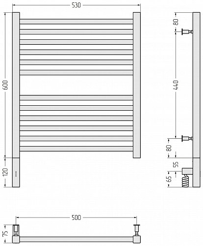 Купить сунержа модус 3.0 600х500 мэм левый по низкой цене