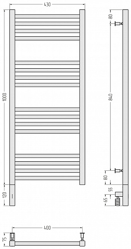 Купить сунержа модус 3.0 1000х400 мэм левый по низкой цене