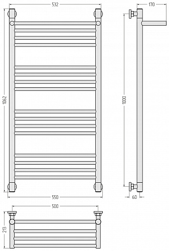 Купить сунержа богема с полкой+ 1000х500 по низкой цене