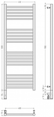Купить сунержа богема 3.0 прямая 1200х400  мэм левый по низкой цене
