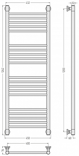 Купить сунержа богема+ прямая 1200х400 по низкой цене