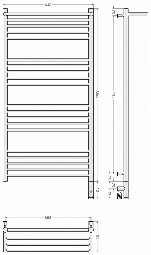 Купить сунержа богема с полкой 3.0 1200х600 / мэм правый по низкой цене