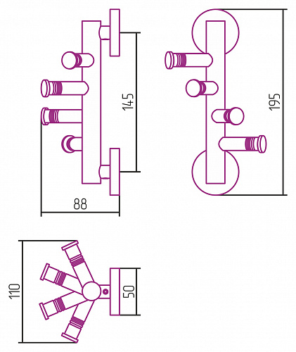 Купить держатель полотенец сунержа веер-4 фиксированный / l 85 по низкой цене Купить держатель полотенец сунержа веер-4 фиксированный / l 85 по низкой цене