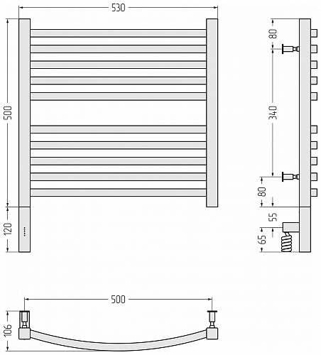 Купить сунержа аркус 3.0 500х500 мэм левый по низкой цене